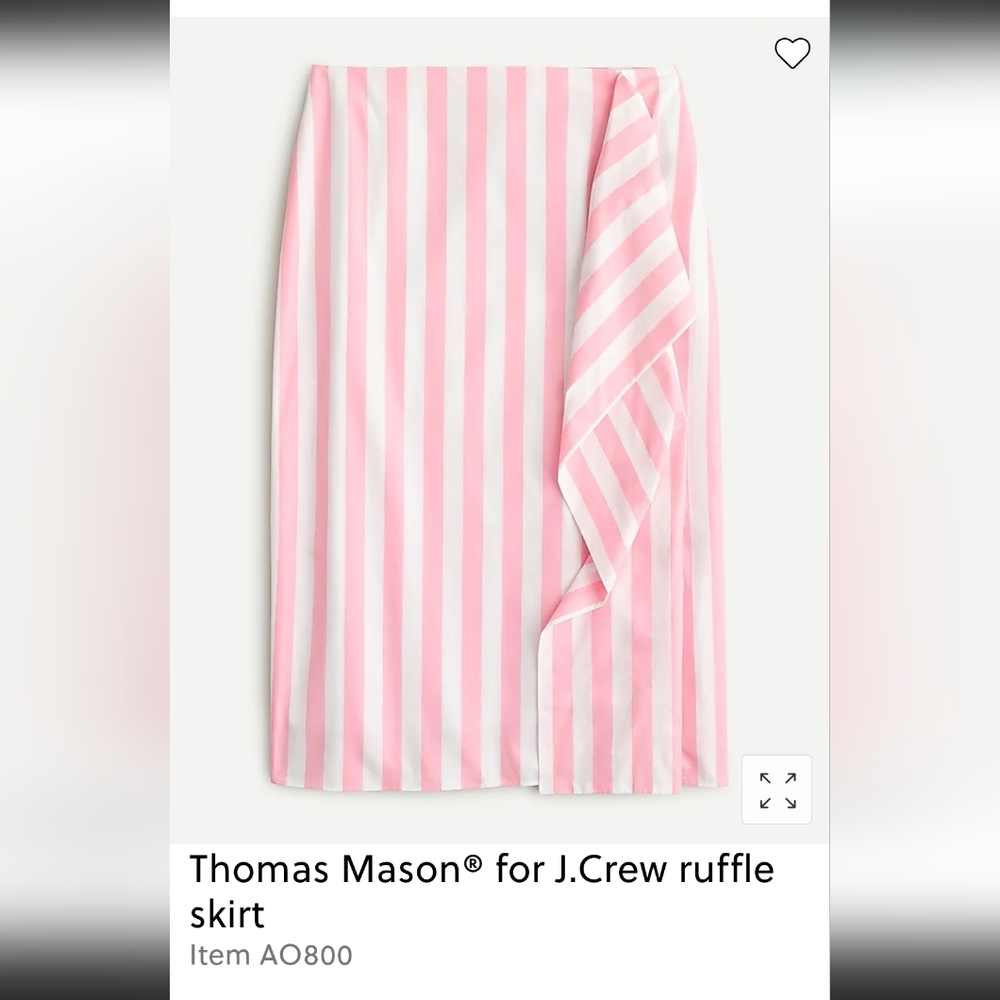 Thomas Mason for J.Crew ruffle skirt